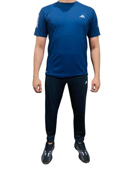 Adi Tracksuit with Blue T-Shirt