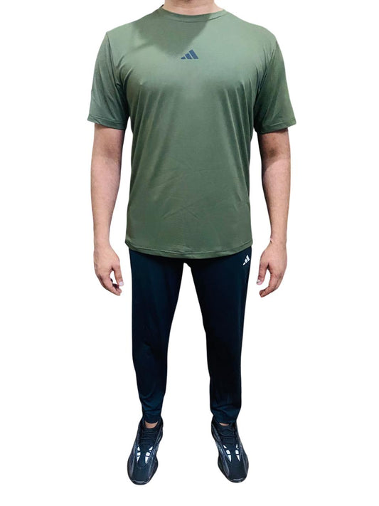 Adi Tracksuit with Olive Green T-Shirt