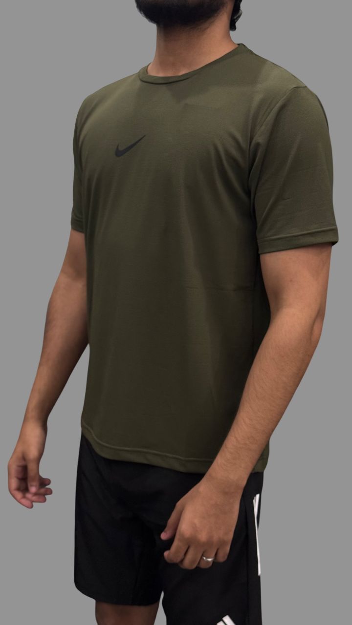 Nik Olive Green T-Shirts