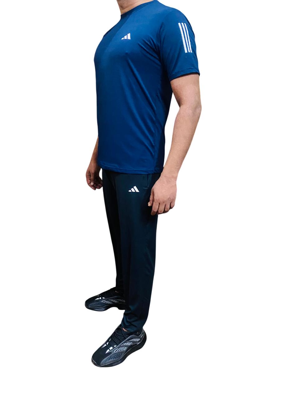 Adi Tracksuit with Blue T-Shirt